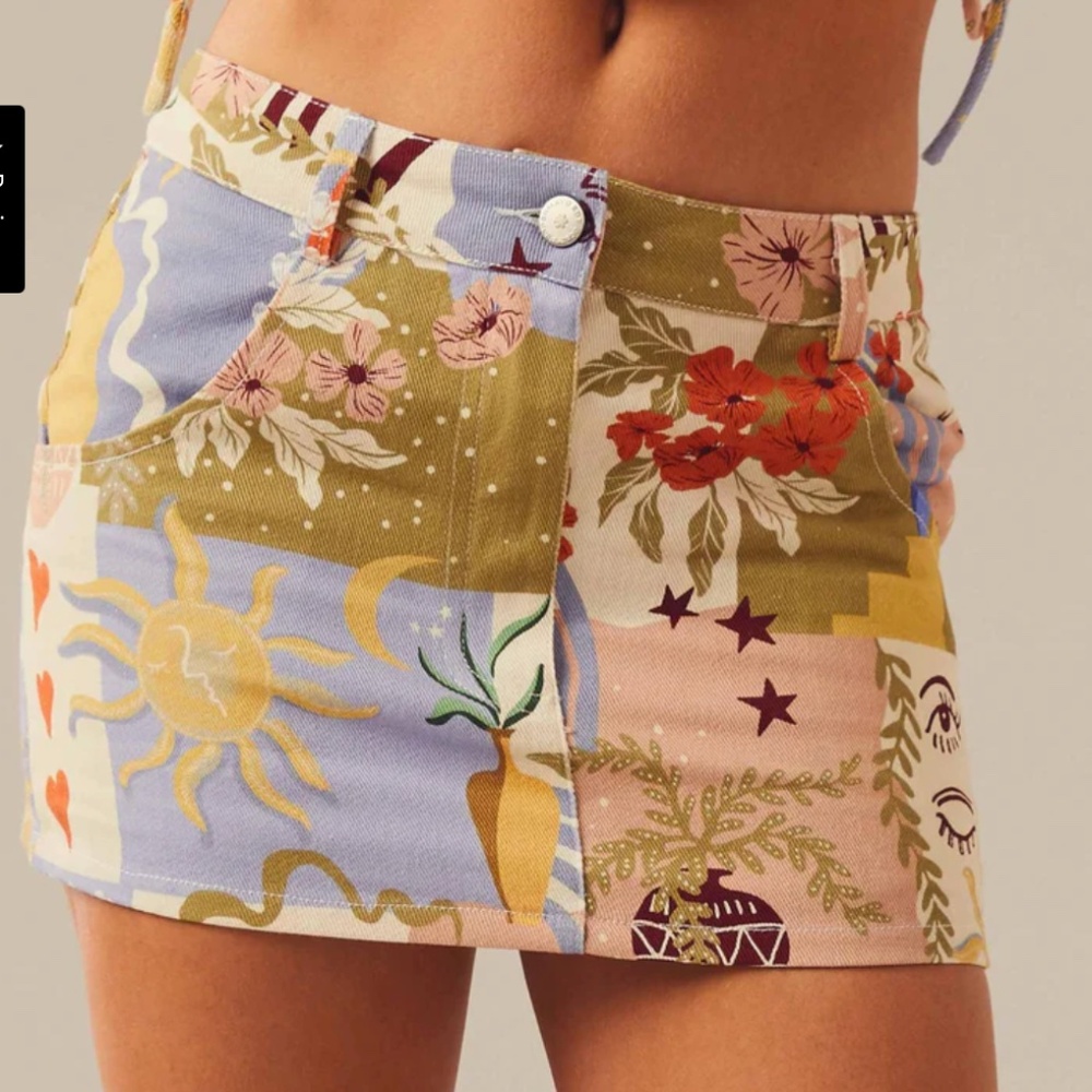 Peppermayo - Giddy Up Denim Mini Skirt